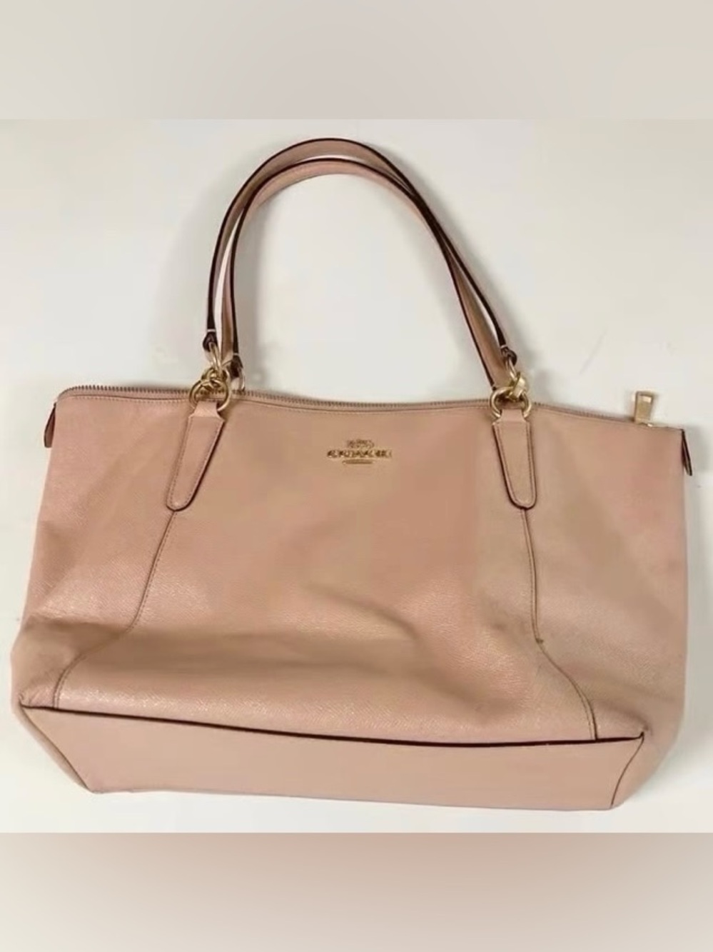 COACH Ava Glitter Tan Tote